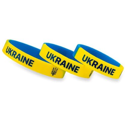 Браслет патріотичний силіконовий Ukraine 366-1
