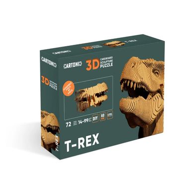 Конструктор 3D пазл Cartonic Cartrex T-Rex 16*9,1*20,6см