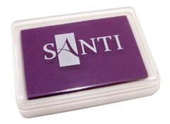 Штемпельна подушка Santi з пігментним чорнилом 4*6см Фіолетова ! ПОШТУЧНО 1/12 ! 740126-ф.