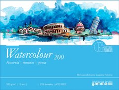 Папір-склейка для акварелі FABRIANO (Gamma) 12,5*18см 15арк 200г/м2 Watercolour W2001218K15