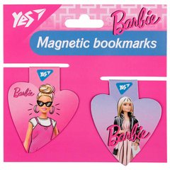 Закладки для книг магнітні YES Barbie heart 2шт. 708110