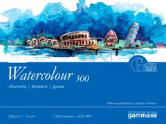 Папір-склейка для акварелі FABRIANO (Gamma) 12,5*18см 10арк 300г/м2 Watercolour W3001218K10