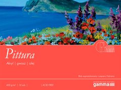 Альбом для акрилу та олії FABRIANO (Gamma) 12,5*18см 10арк 400г/м2 Pittura P4001218K10