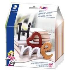 Набір для ліпки FIMO Soft Декоративний літери 4кол. 25г 8025 11