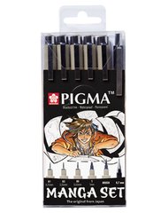 Капілярна ручка PIGMA Manga Лінер Sakura набір 6шт POXSDKMAN6