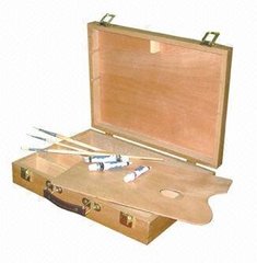Ящик-чемодан CONDA дер с палитрой р-р 32,3*24,8*7,3см А13116