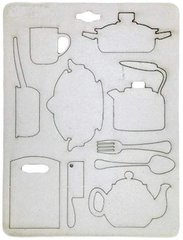 Висічка з картону №014 Кухонний посуд АМВУ-5268