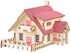 Модель 3D дерев'янна сборна WoodCraft XE-G010H Романтичний будинок 15,5*11,2*9см