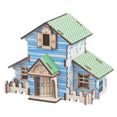 Модель 3D дерев'янна сборна WoodCraft XE-G048H Дачний будинок 13,7*9,1*10,5см