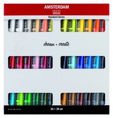 Акрилові фарби художні Amsterdam набір 36кол по 20мл Royal Talens 17820436