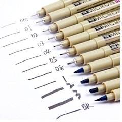 Капілярна ручка PIGMA Micron Лінер Sakura 0,3мм XSDK02#**, Зелений