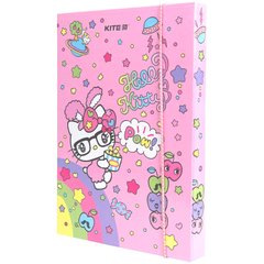 Папка для тетрадей B5 KITE мод 210 плотный картон на резинке Hello Kitty HK23-210