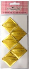 Украшения для скрапбукинга самоклеющиеся EnoGreeting Ромбики золотые 5 шт. HM-000-05