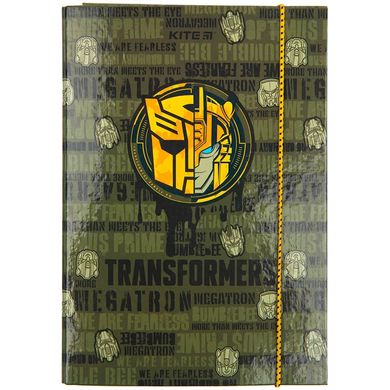 Папка для зошитів B5 KITE мод 210 картонна на гумці Transformers TF23-210