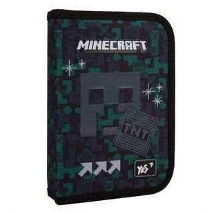 Пенал 1М Yes HP-03 Minecraft Watch Out з 1 отворотом б/н 533664