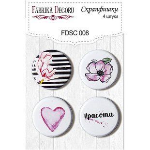 Скрапфишки Д-25см Фабрика Декору 4шт набор №008 FDSC-008