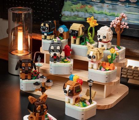 Конструктор 3D Blocks Улюблені песики 103H-3 Німецька вівчарка, кор. 20*14,5*4см, 199 деталей