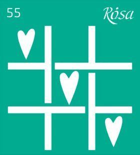 Трафарет самоклейка многоразовый 9*10см Rosa Talent №55 3625155