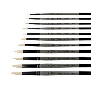 Пензель Rosa Terra синтетика кругла 1608R* д.р., №0