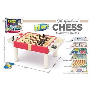 Игра настольная 4FUN Multifunctional 11в1 столик с играми 9801А