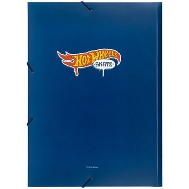 Папка А4 Kite пластик на резинках Hot Wheels HW25-247