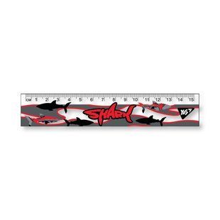 Лінійка 15см пластик Yes Shark 370595