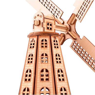 Модель 3D дерев'янна сборна WoodCraft XF-G003 Голанський млин 19,5*23*33,5см