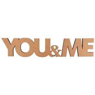 Заготовки для декорування набір Rosa Talent (МДФ) напис You and Me 45*9,5см 280507