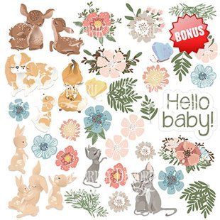 Набір паперу для скрапбукінгу Фабрика Декору FDSP-01052 Baby&Mama 30,5*30,5см 10арк + бонус 200г/м2