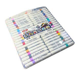 Маркер акриловий Yulin Acrylic Marker набір 80шт Y-04-80 у пластиковому футлярі 8048