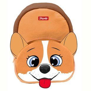Рюкзак (ранець) м'який 1Вересня Yes міні 557982 "Corgi", коричневий K-42 29*20*11см