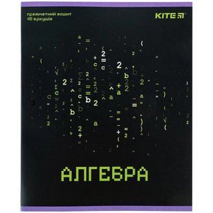 Тетрадь школьная предметная А5+ 168*203мм 48л. Kite в клетку, Neo Алгебра K24-240-16