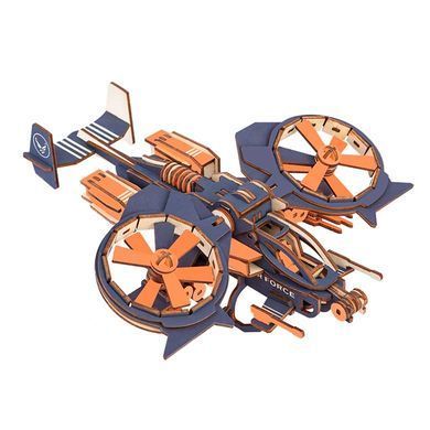 Модель 3D дерев'янна сборна WoodCraft HG-A041 Гелікоптер-1 29*24*9см