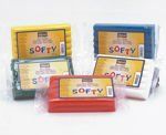 Пластилин SOFTY на восковой основе 500г. Черный