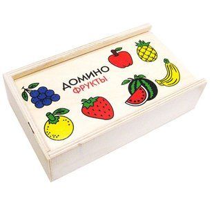 Игра Camis Домино детское деревянное - Фрукты 31300