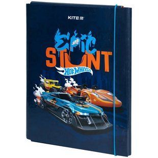 Папка-короб А4 на гумках Kite картон для праці Hot Wheels HW23-213