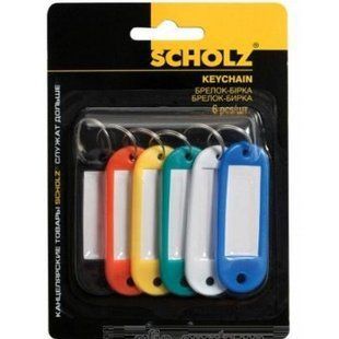Брелок для ключей пластиковый Scholz набор 6 шт. 4401