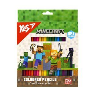 Олівці кольорові 24кол. YES "Minecraft" 290770