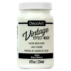Акрилова фарба DecoArt Vintage Effect Wash ультра-матова 236мл DCW*, Білий
