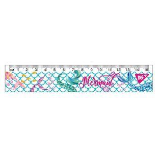 Лінійка 15см пластик Yes Mermaid 370556