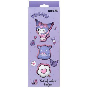 Патч - Нашивка на ліпучці Kite набір 3шт Kuromi HK25-3012-1