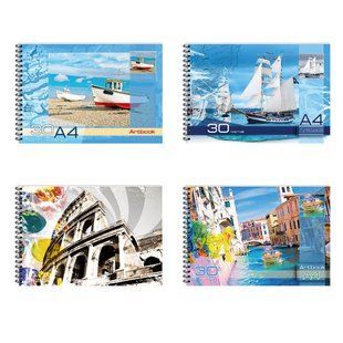 Альбом д/малюв. А4 30арк ОФОРТ 120г/м2 спираль АА4430