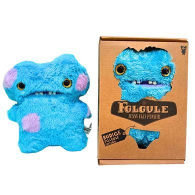 Игрушка фигурка Фуглер 23см Fuggler мягкая 15707B Кривозубый слизнячок бирюзовый, в крафт коробке