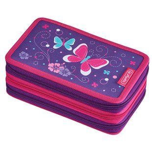 Пенал 3М без наповн. Herlitz 50020850B Butterfly Purple