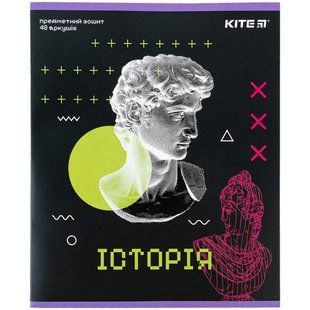 Тетрадь школьная предметная А5+ 168*203мм 48л. Kite в клетку, Neo История K24-240-12