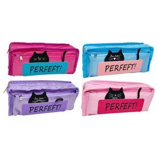 Пенал текстильный Лидер 20*8*5см, Perfeft микс №986