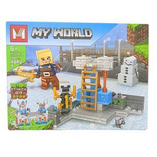 Конструктор 3D Blocks My World Minecraft 4в1 179 элементов К095/MG806-С