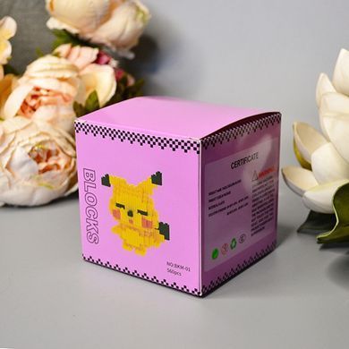 Конструктор 3D Blocks Beixi Пікачу, кор. 9*9*9см, 560 дет BKM-01