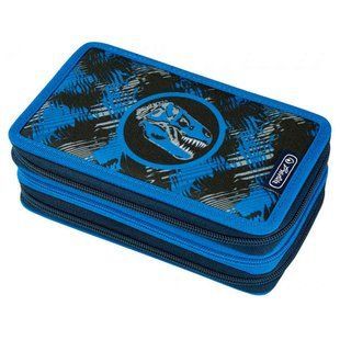 Пенал 3 отделения с наполнением Herlitz 50026234 Dino 31 предмет