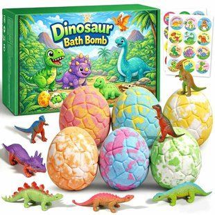 Бомбочка для ванни з іграшкою Bath Bomb Динозаври Dinosaur 2166/VBB-D01